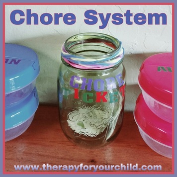 Chore chart system for children