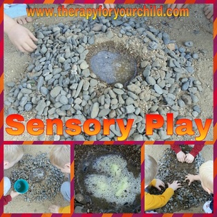 Sensory play with children : a volcano
